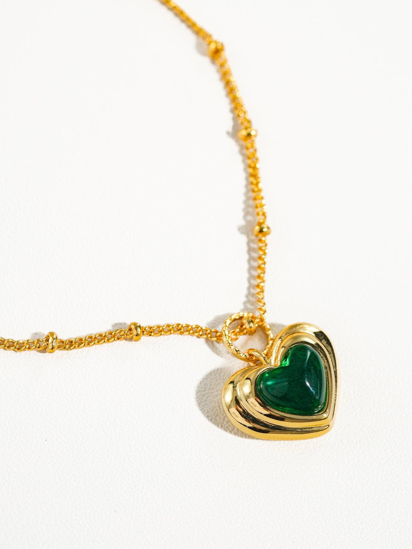 Girona 18K Gold Plated Petite Heart Necklace