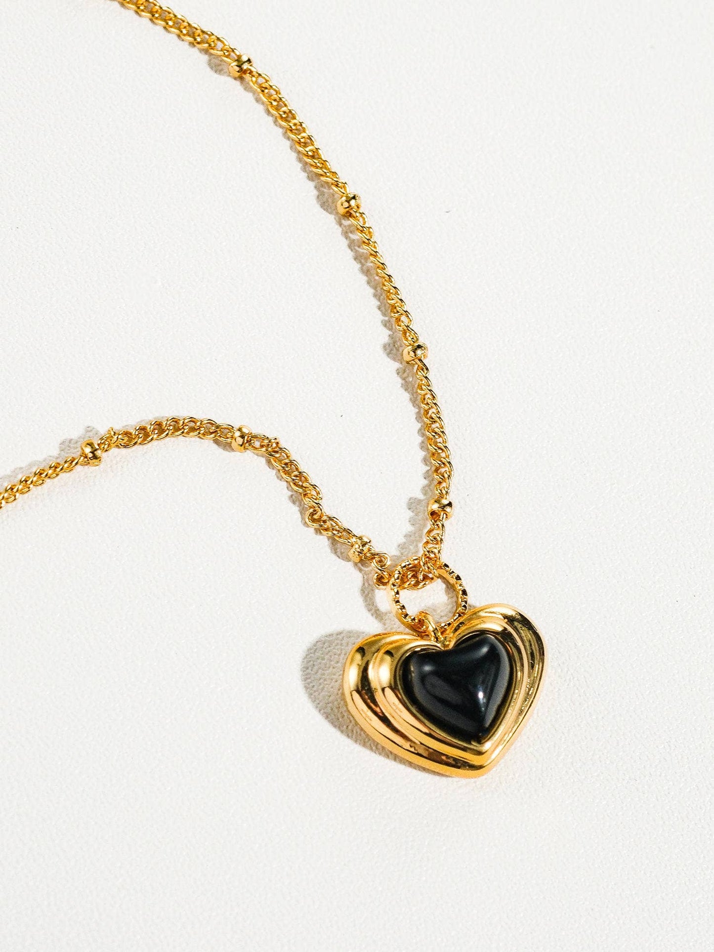 Girona 18K Gold Plated Petite Heart Necklace