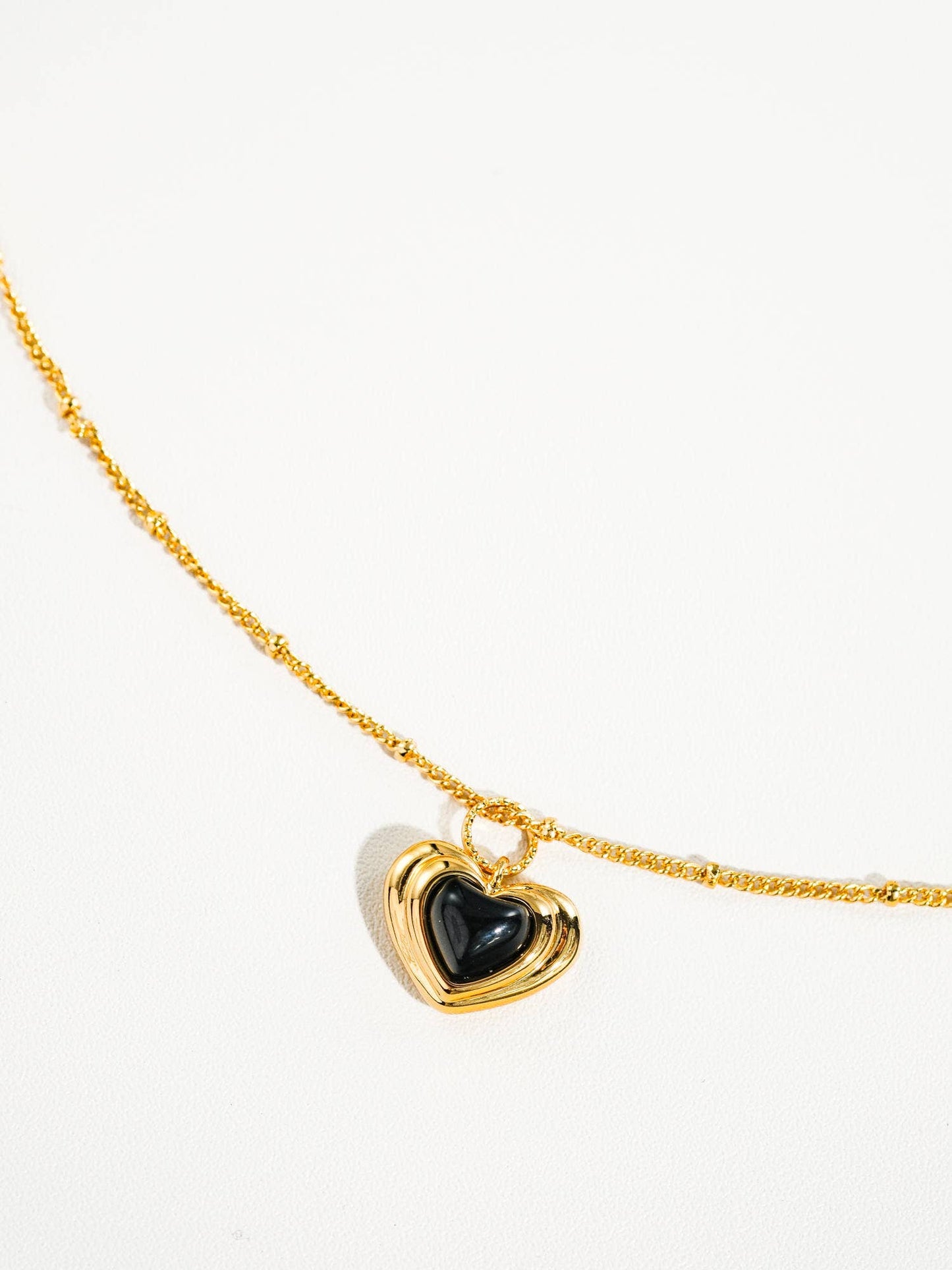 Girona 18K Gold Plated Petite Heart Necklace